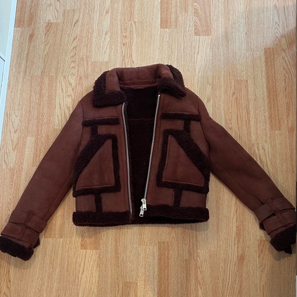 Allsaints Asher Shearling Jacket - Picture 4 of 6